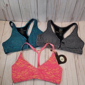 Lot of 3 Body Rock by Kelly Dooley Sports Bras NWT & NWOT XS